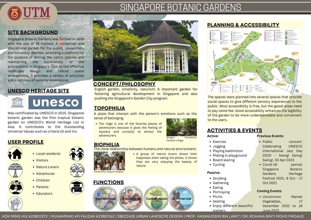 Singapore Botanic Gardens reference study cover