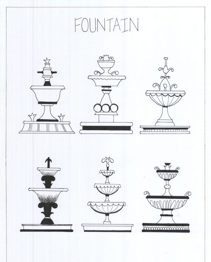 Fountain drawing practice